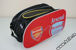 Túi đựng đồ bóng đá hai ngăn Arsenal màu đỏ
