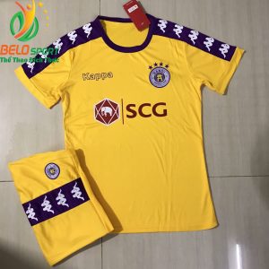 Áo bóng đá CLB Hà Nội T&T 2019 màu vàng giá rẻ