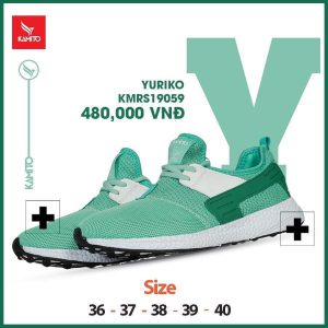Giày chạy bộ Kamito Yuriko KMRS 19059 chính hãng màu xanh lục
