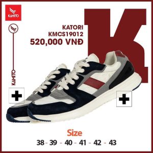Giày chạy bộ Kamito Katori KMRS 19012 chính hãng màu đen