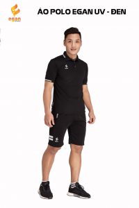 Áo đồng phục Polo Egan UV1 cao cấp màu đen năm 2020
