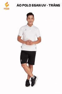Áo đồng phục Polo Egan UV1 cao cấp màu trắng năm 2020