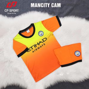 Áo bóng đá trẻ em CP CLB Mancity màu cam năm 2020