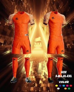 Áo đá bóng không logo Zuka 2022-06 màu cam