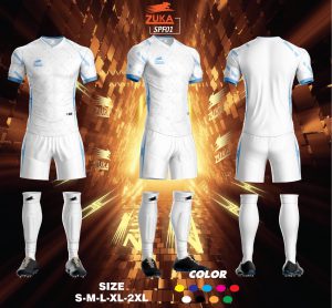 Áo đá bóng không logo Zuka 2022-05 màu trắng
